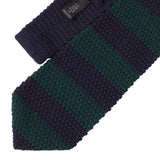 CORBATA LANA PUNTO RAYA VERDE