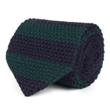 CORBATA LANA PUNTO RAYA VERDE
