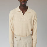 POLO OCHOS ALGODÓN BEIGE