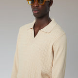 POLO OCHOS ALGODÓN BEIGE
