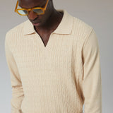 POLO OCHOS ALGODÓN BEIGE