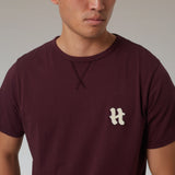 CAMISETA BASICA H BURGUNDY