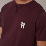 CAMISETA BASICA H BURGUNDY