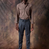 CAMISA PATA DE GALLO CAMEL