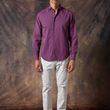 CAMISA MILANO BERENJENA