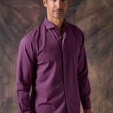 CAMISA MILANO BERENJENA