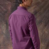 CAMISA MILANO BERENJENA
