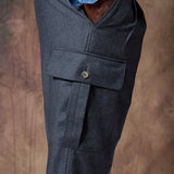 PANTALÓN CARGO CEÑIDOR FRANELA GRIS