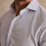 CAMISA RAYA LABRADA AZUL