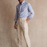 PANTALON CARGO CONFORT BEIGE