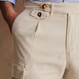 PANTALON CARGO CONFORT BEIGE