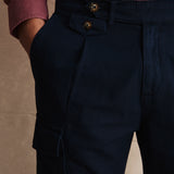 PANTALON CARGO CONFORT MARINO