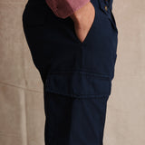 PANTALON CARGO CONFORT MARINO