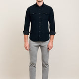 CAMISA FAR WEST MARINO
