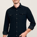 CAMISA FAR WEST MARINO
