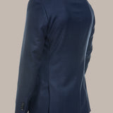 {{ tipo de producto }} AMERICANA PREMIUM LANA SUPER 110' OJO PERDIZ AZUL - Harrys 1982