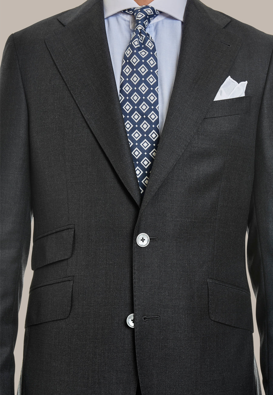 {{ tipo de producto }} AMERICANA PREMIUM LANA SUPER 110' GRIS - Harrys 1982