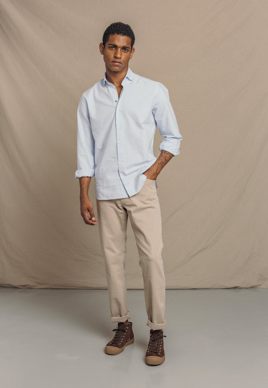 {{ tipo de producto }} CAMISA OXFORD BÁSICA CELESTE - Harrys 1982