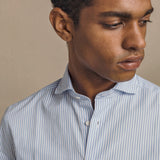 {{ tipo de producto }} CAMISA RAYAS ALGODÓN CELESTE - Harrys 1982