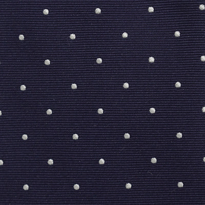 NAVY MEDIUM POLKA DOT TIE