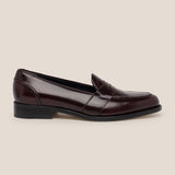BURGUNDY LEATHER PENNY LOAFER