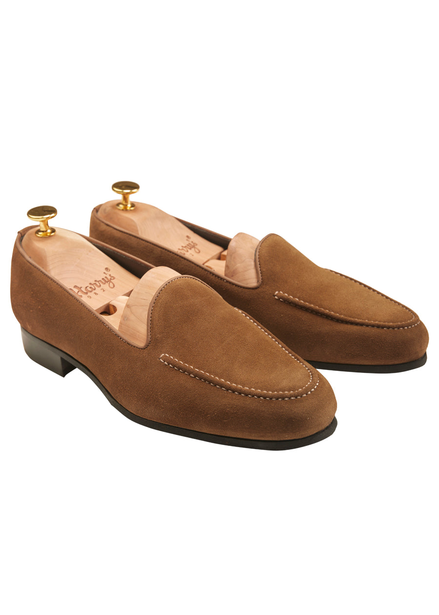 NUT SUEDE SLIPPERS