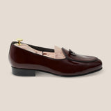 BURGUNDY LEATHER BELGIAN LOAFER