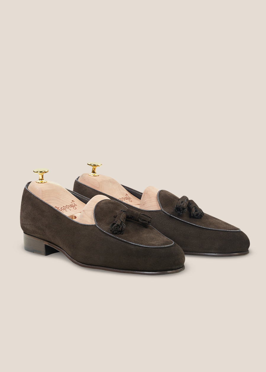 MILUCA BROWN SUEDE LOAFER