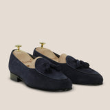 MILUCA NAVY SUEDE LOAFER