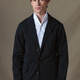 SEMIBLAZER ALGODÓN MARINO