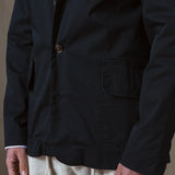 SEMIBLAZER ALGODÓN MARINO