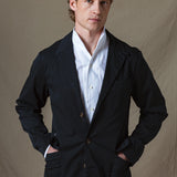 SEMIBLAZER ALGODÓN MARINO
