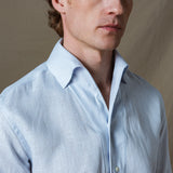 CAMISA PREMIUM LINO CELESTE