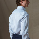 CAMISA PREMIUM LINO CELESTE