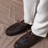 NAUTICO MANACOR PIEL GRABADA MARRON