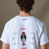 CAMISETA POODLE DOG BLANCA