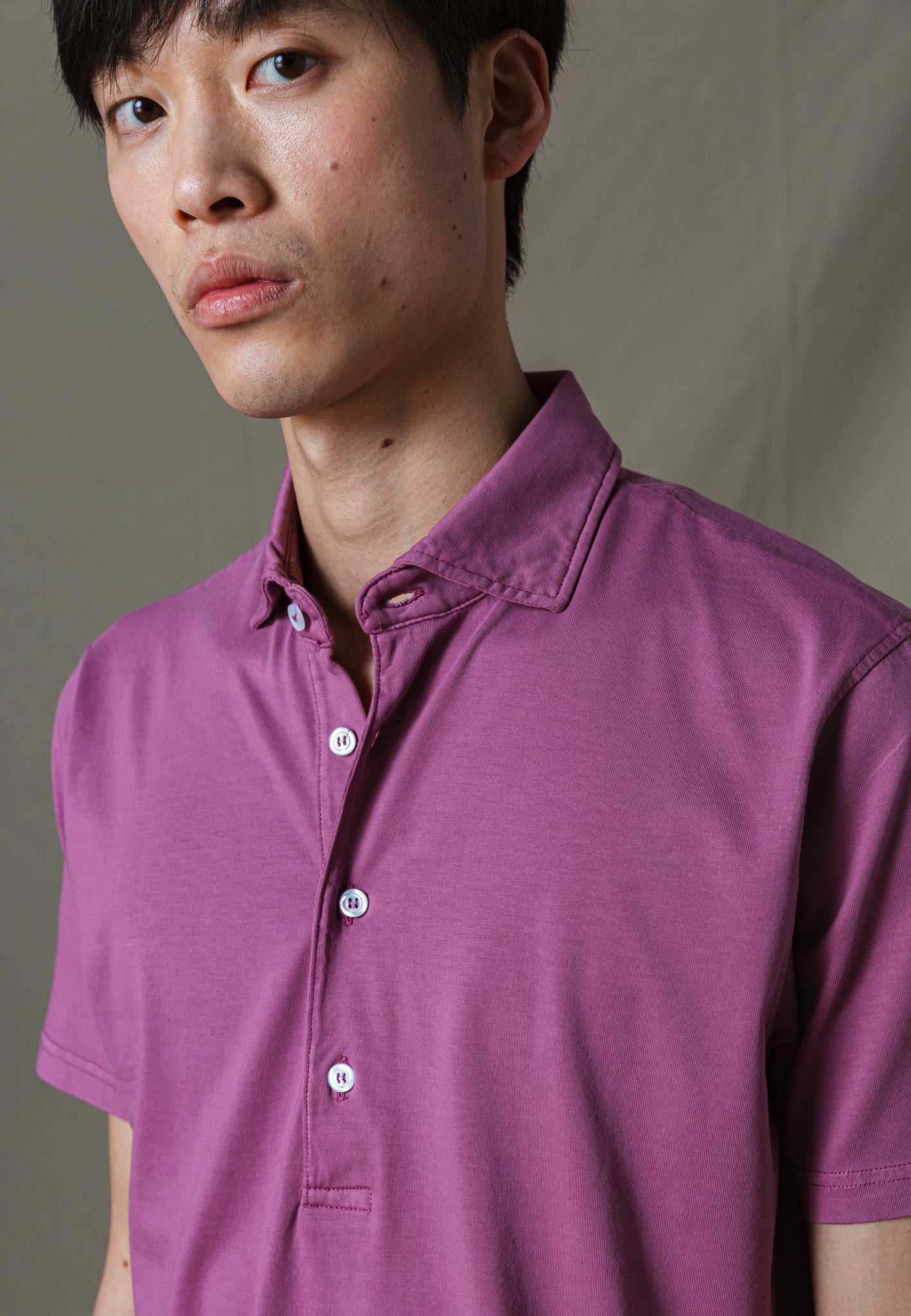 BURGUNDY PIMA COTTON POLO SHIRT
