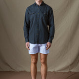 CAMISA FAR WEST MARINO