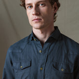 CAMISA FAR WEST MARINO