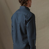 CAMISA FAR WEST MARINO