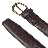 CINTURÓN PIEL COCO MARRÓN