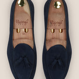 MILUCA NAVY SUEDE LOAFER