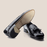 HUNTER BLACK LEATHER LOAFER