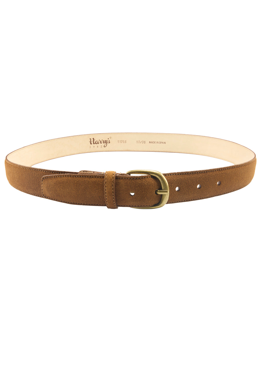 CAMEL SUEDE BELT