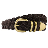 CINTURÓN ANTE TRENZA MARRÓN