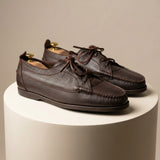 NAUTICO MANACOR PIEL GRABADA MARRON