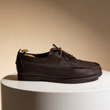 NAUTICO MANACOR PIEL GRABADA MARRON