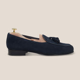 MILUCA NAVY SUEDE LOAFER