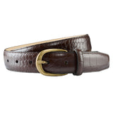 CINTURÓN PIEL COCO MARRÓN