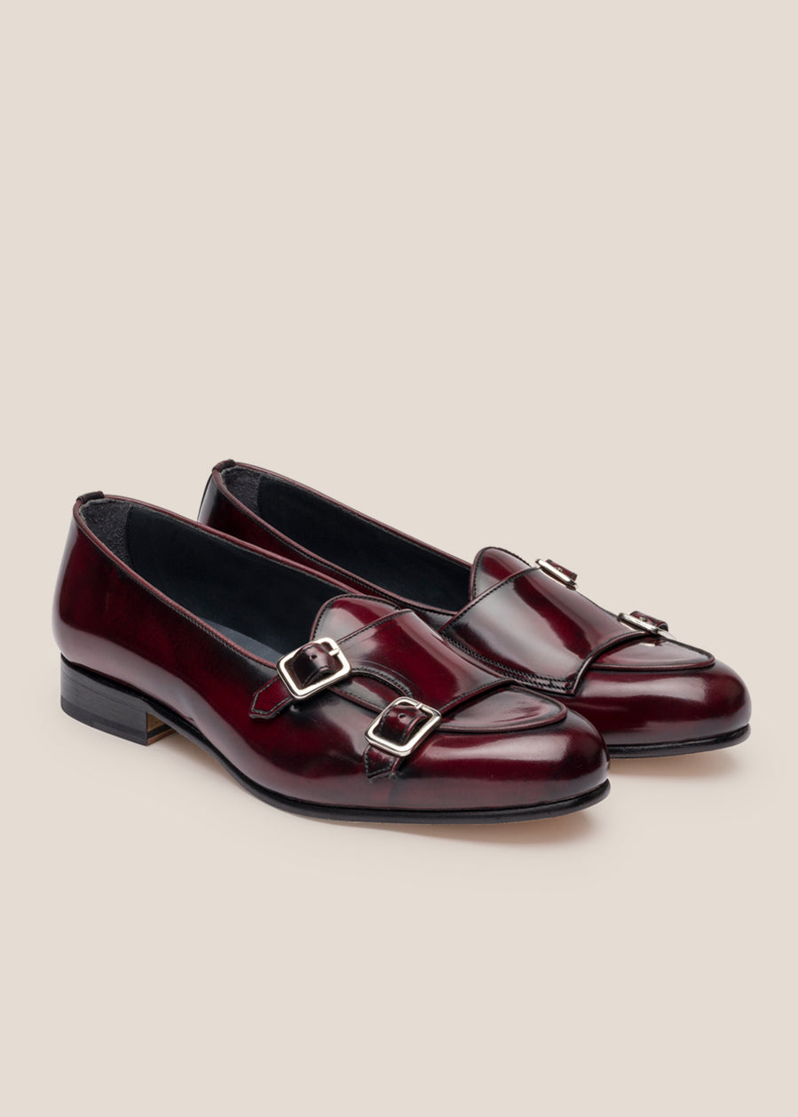 ZAPATO MÓNACO PIEL BURDEOS